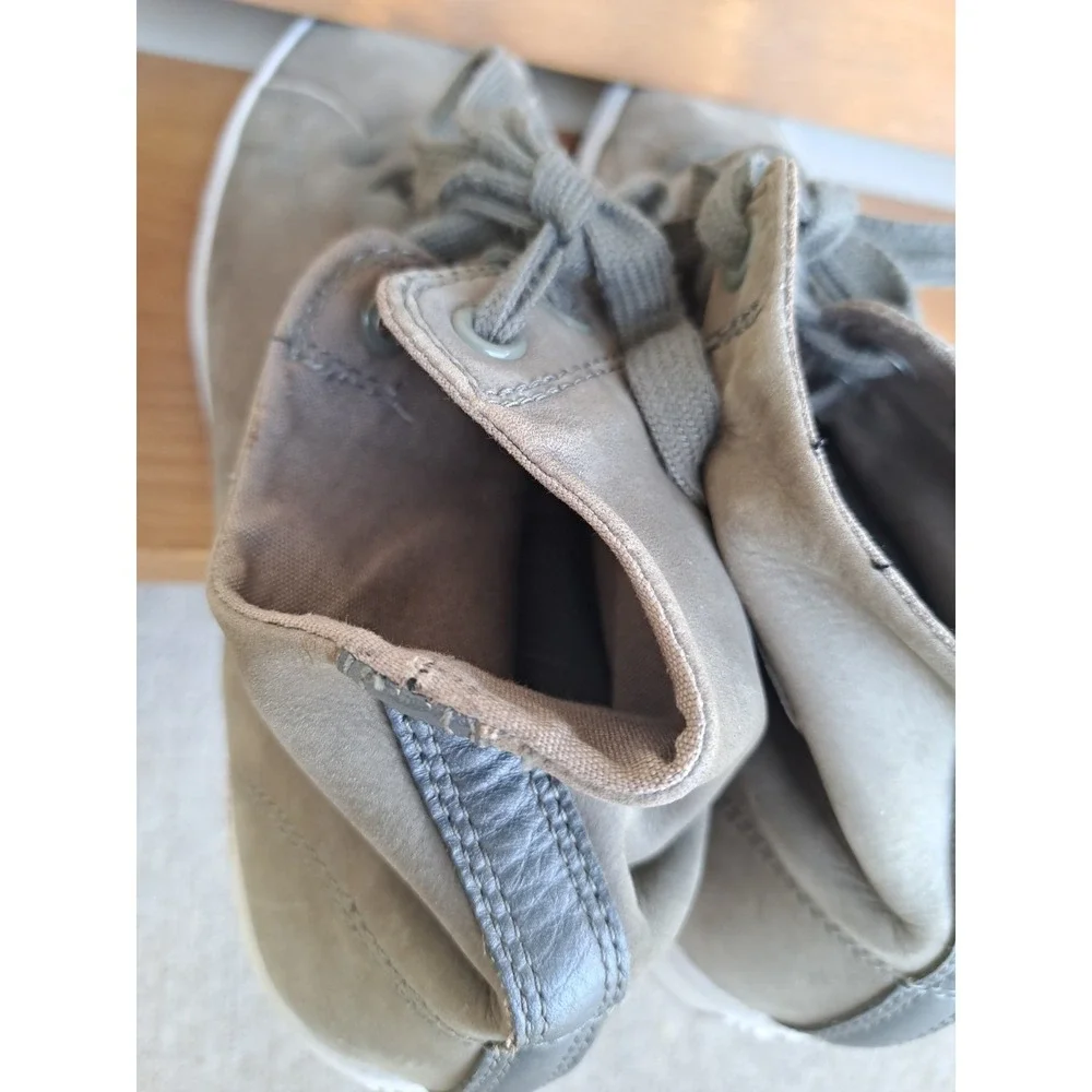 Converse Chuck Taylor All Star High-Top Olive Green Leather Sneakers M 12 W 14 - Picture 8 of 16